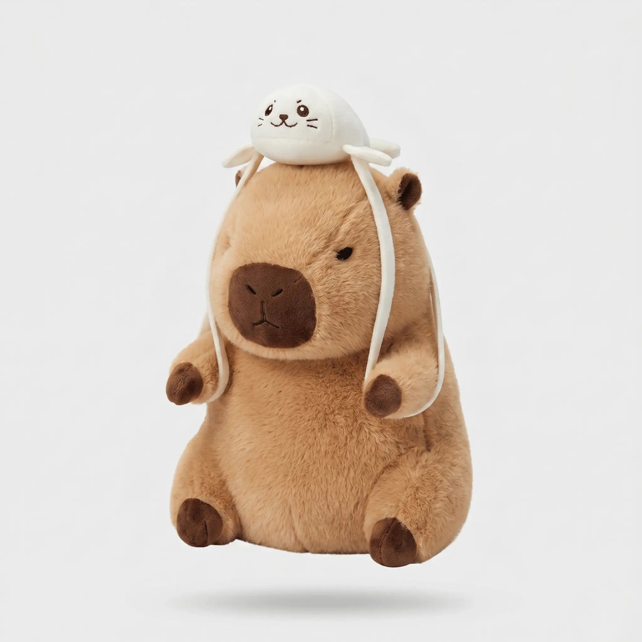 Chunky Dressed Capybara with Backpack Kawaii Plushie