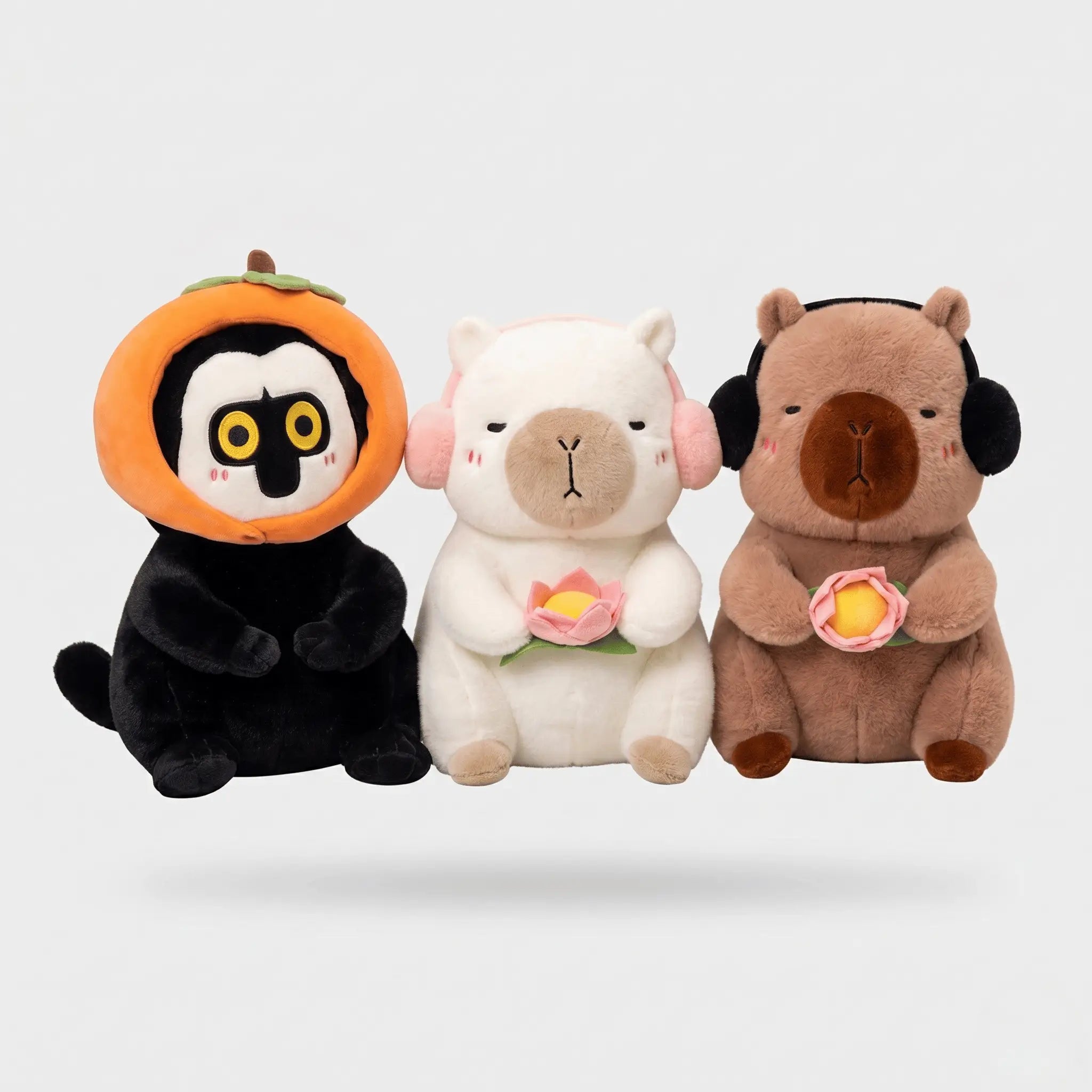 Cheeks the Lotus White Faced Monkey Capybara Plush