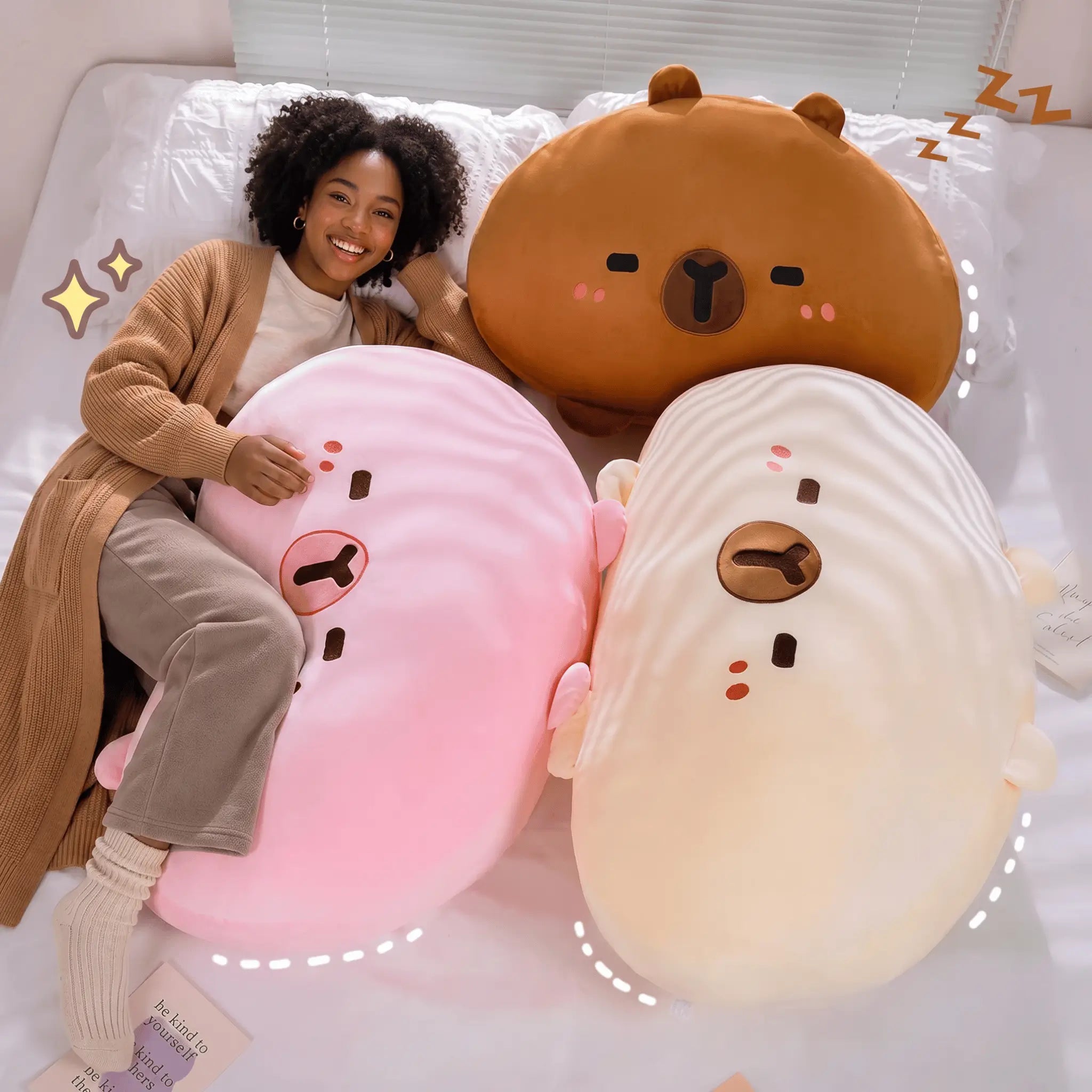 Capy the Kawaii Huggable Capybara Back Support Plush Pillow