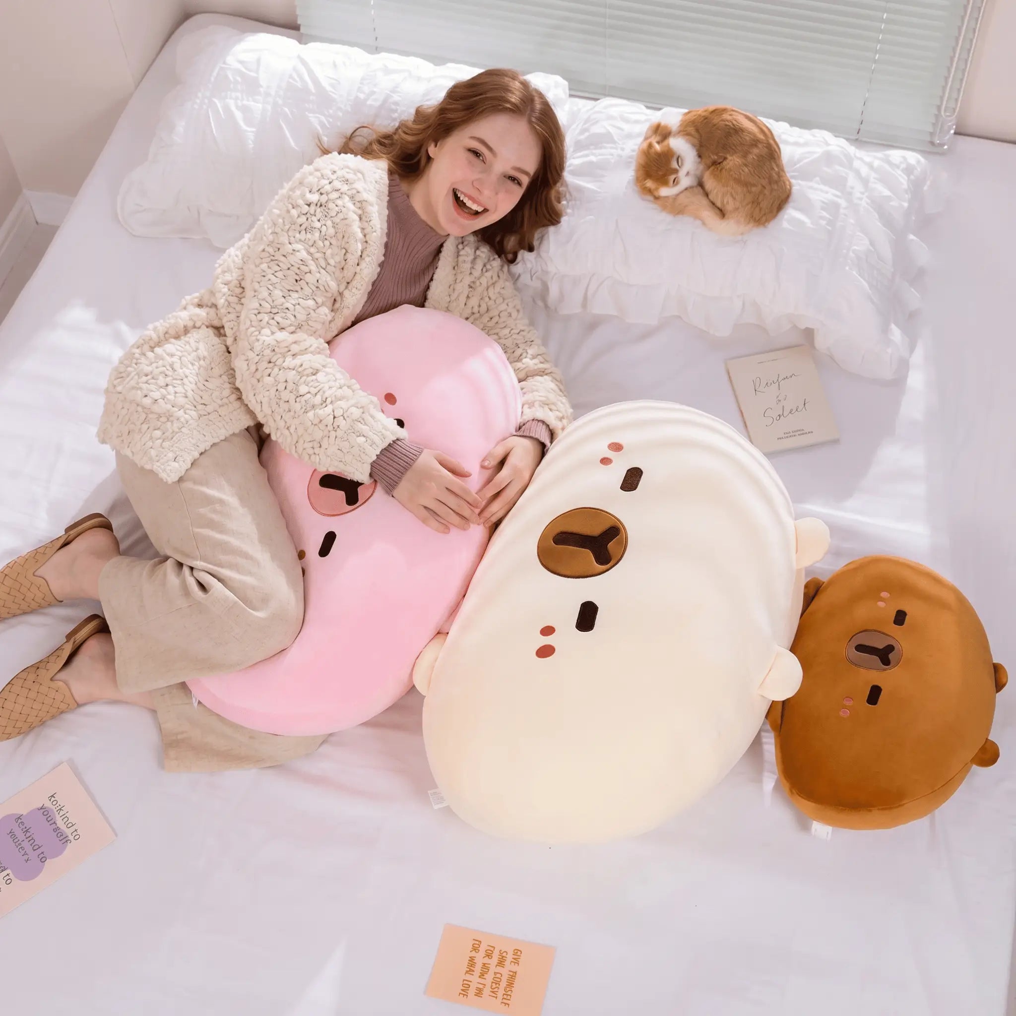 Capy the Kawaii Huggable Capybara Back Support Plush Pillow