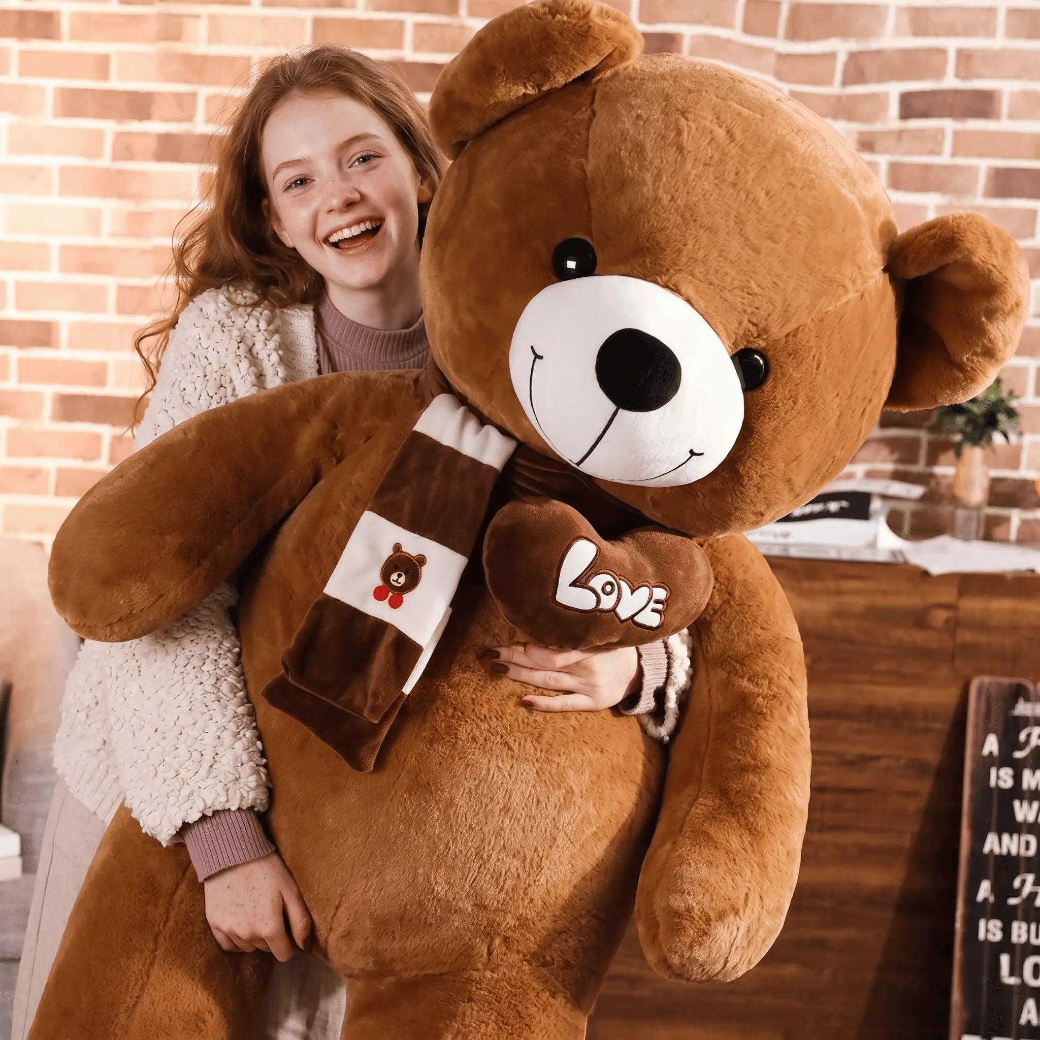 Cozy Bear with Scarf Snuggle Plush