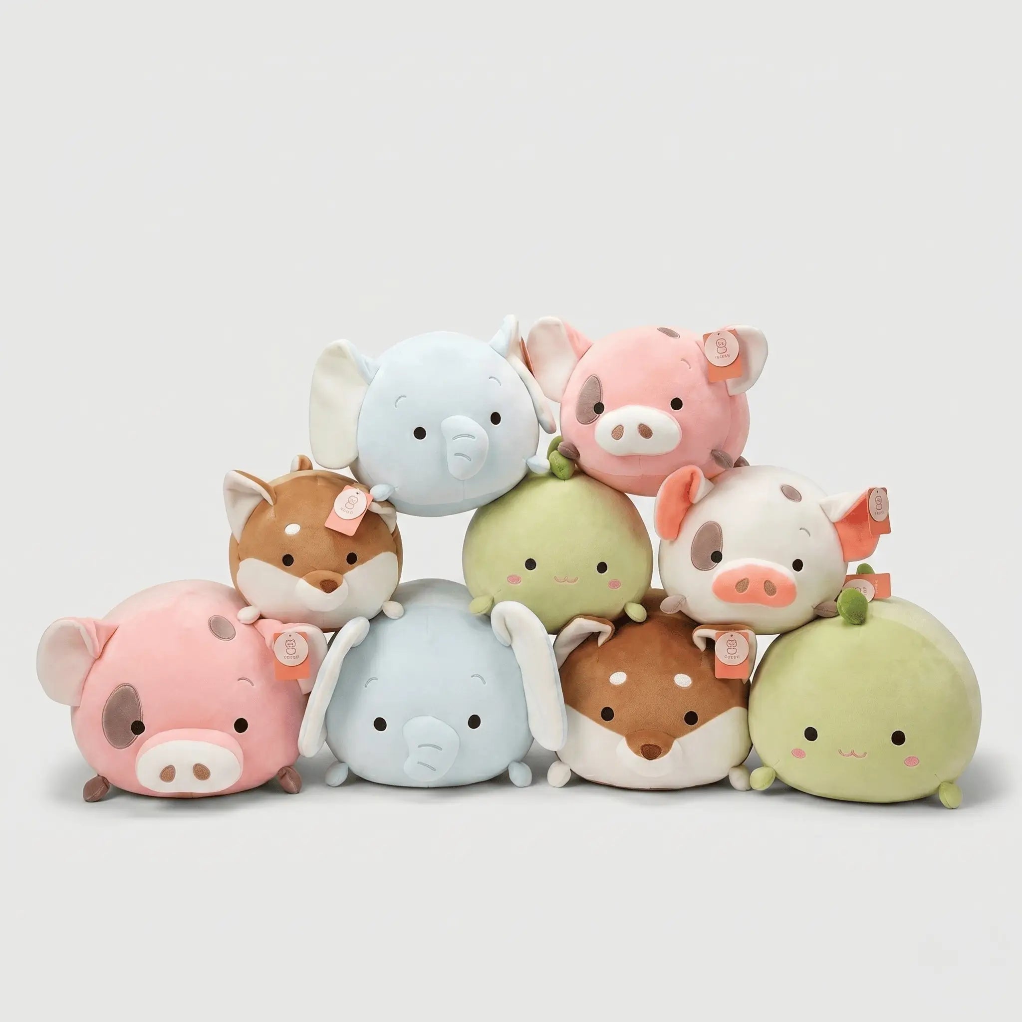 Pudgy the Chonky Round Pig Dino Dog Plush