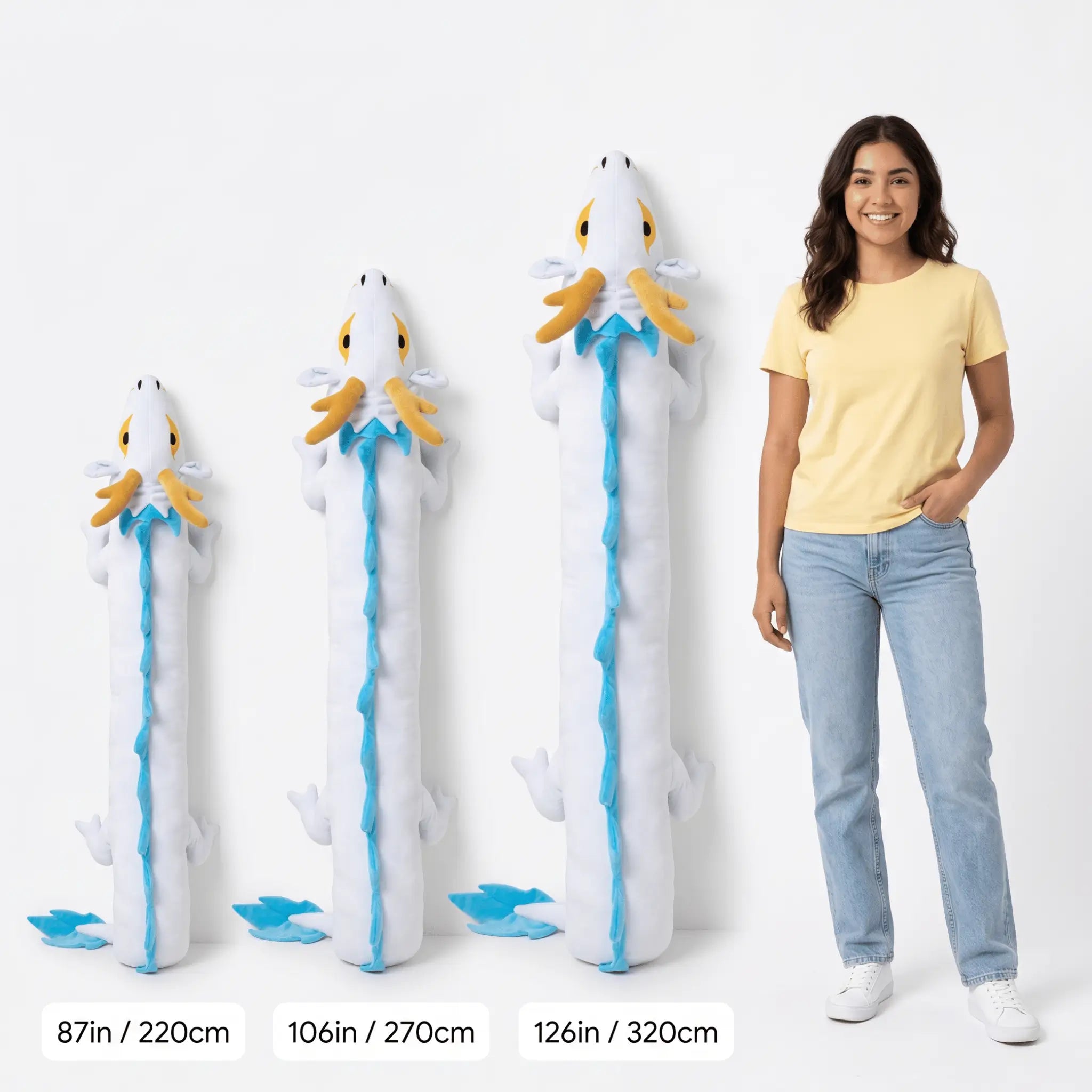 Drake the Giant Long Dragon Snuggle Plush