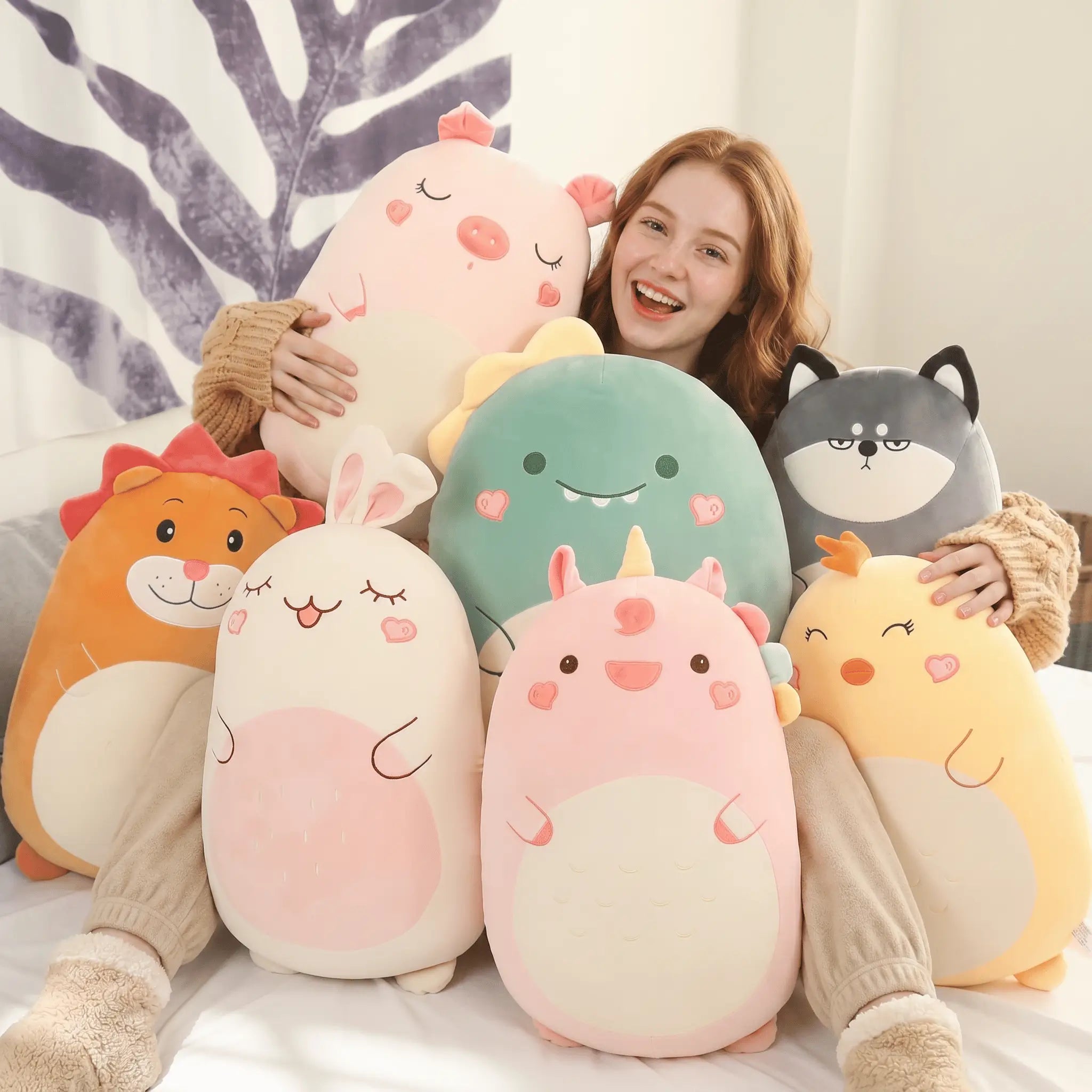 Dreamy Huggable Unicorn Dino Pig Snuggle Plush