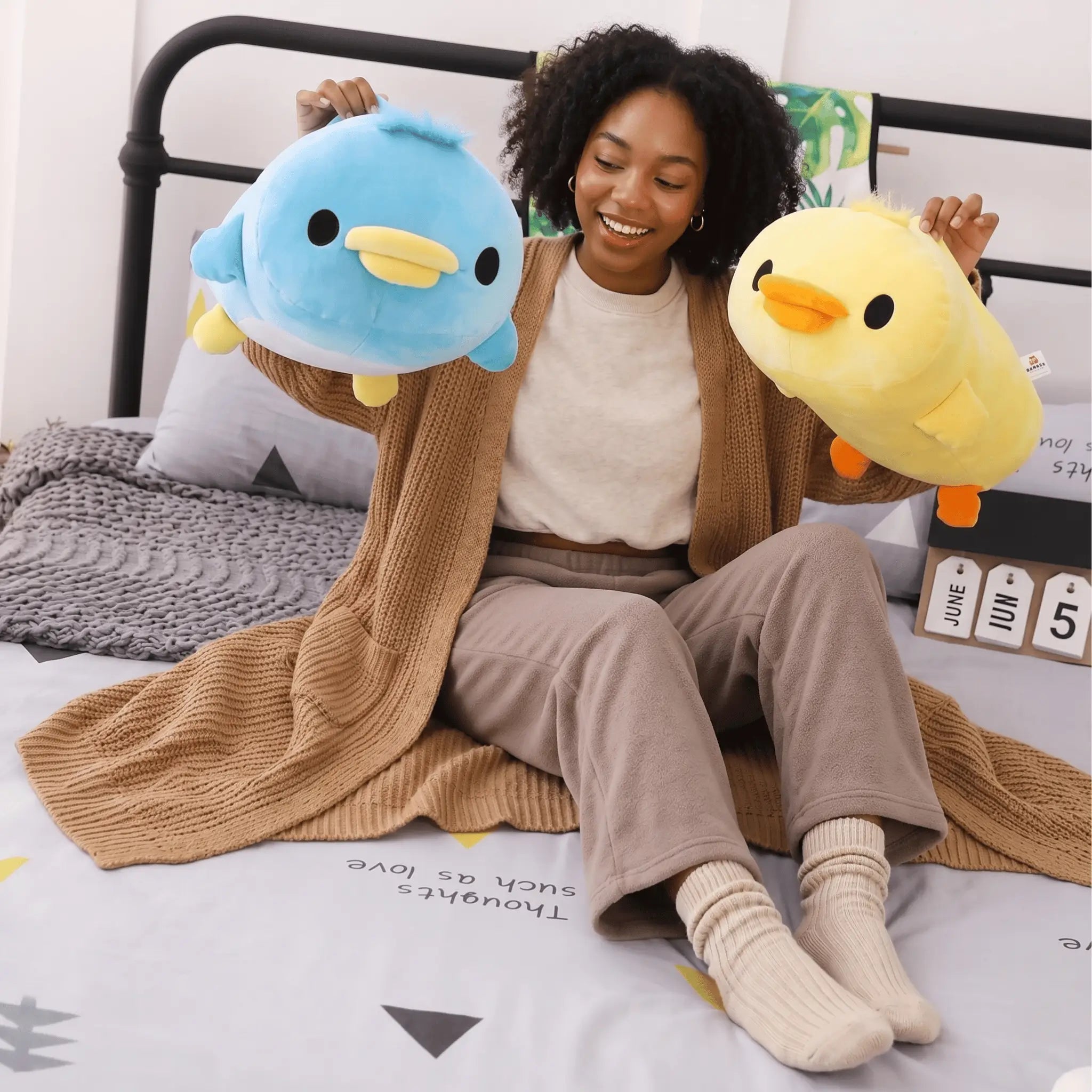 Ducky the Drowsy Lying Yellow Duck Plush