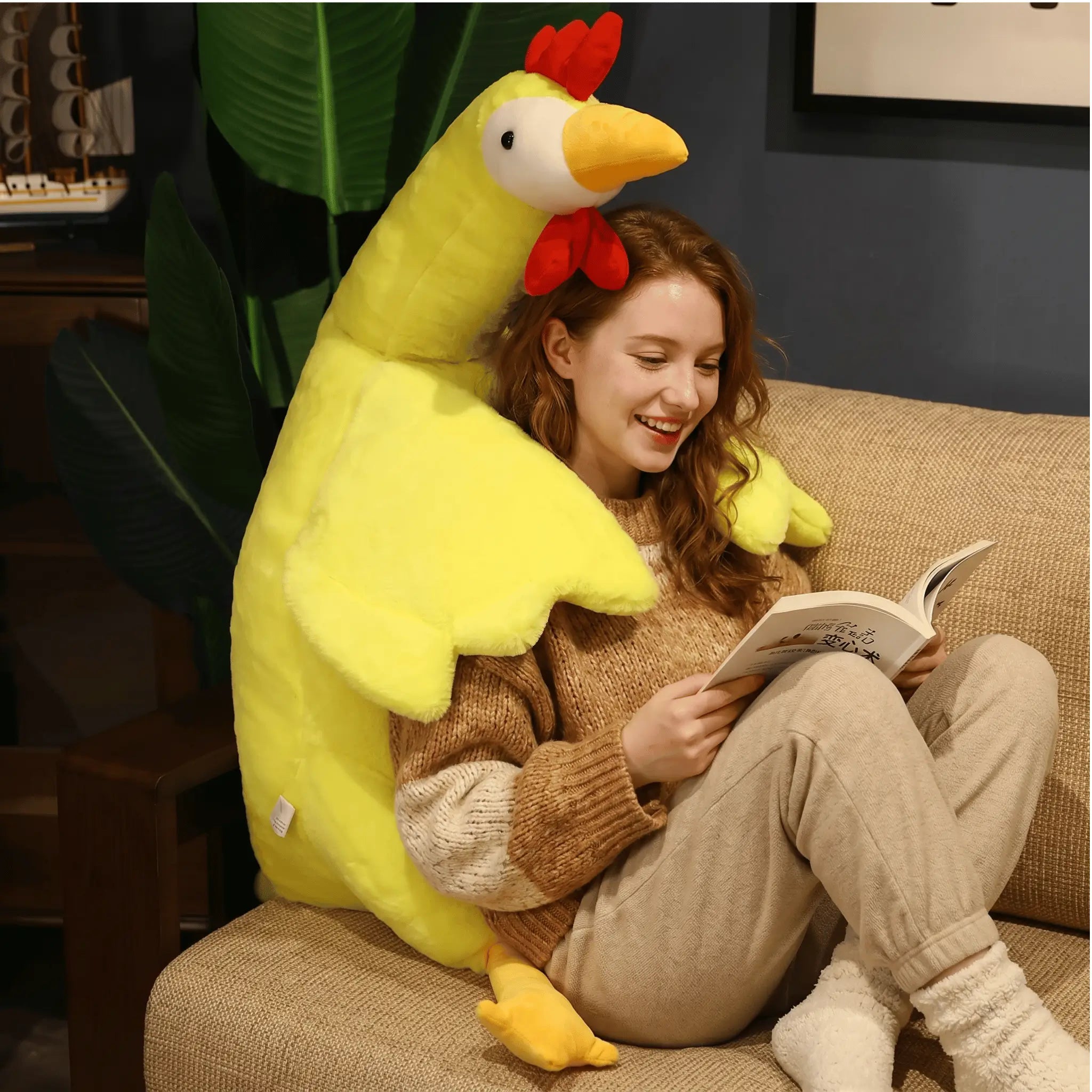 Graceful Sleeping Swan Kawaii Snuggle Plushie