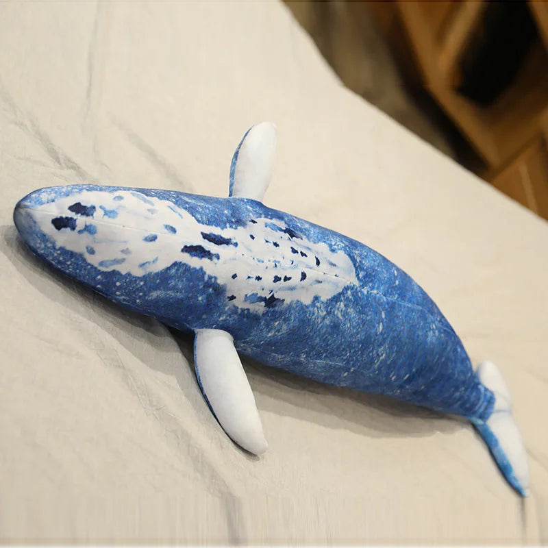 Bubbles the Giant Kawaii Blue Whale Snuggle Plushie