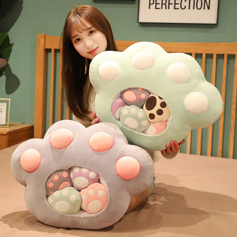 Pudding the Kawaii Cat Paws Candy Bag Plushie Set