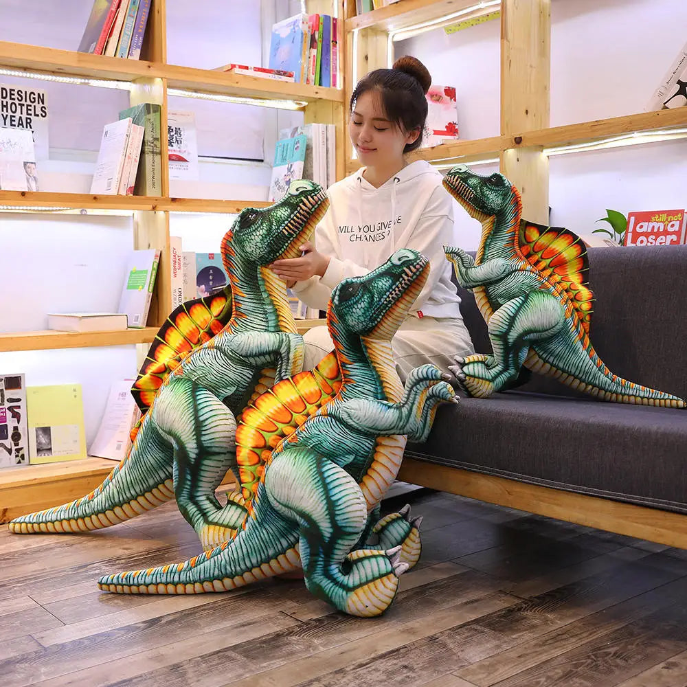 Spino the Kawaii Lifelike Spinosaurus Dragon Snuggle Plush Pillow