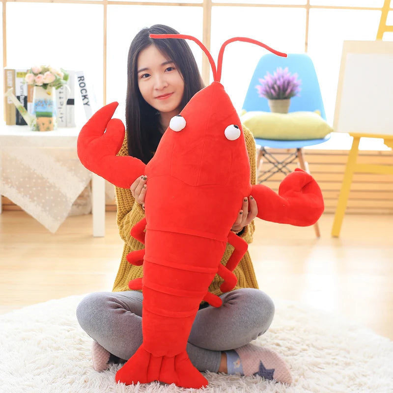 Clawdia the Simulation Lobster Sea Animal Plush Pillow