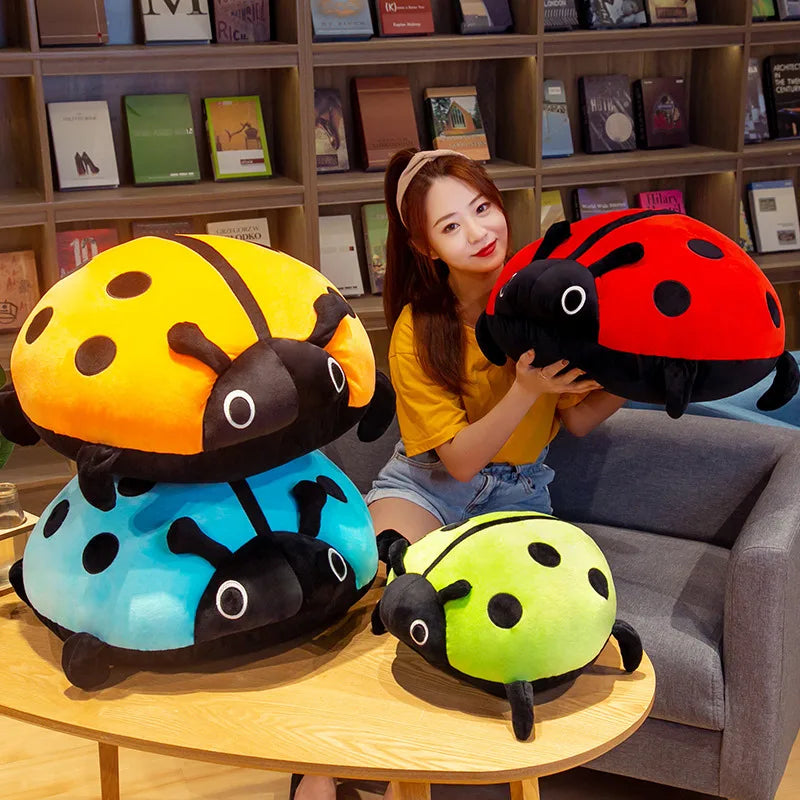 Dotty the Chonky Ladybug Plush Pillow