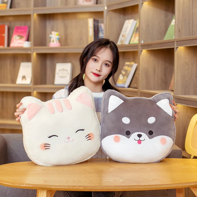 Kawaii Shiba Inu Husky Cat Pig Sofa Snuggle Plush Pillow