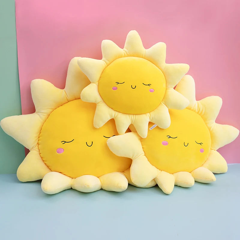 Sunny the Squishy Sun Cloud Plush Car Pillow