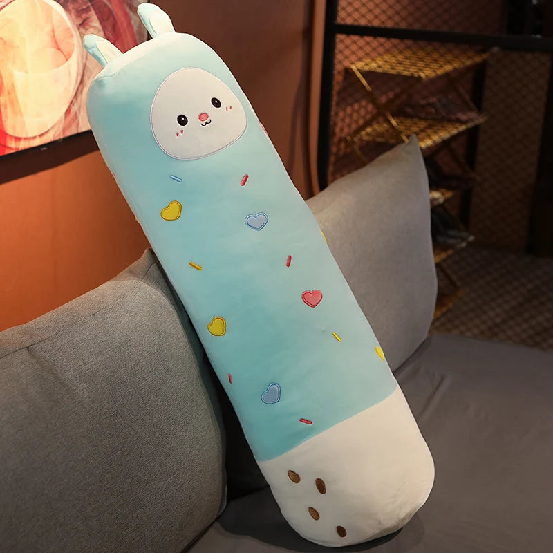 Snoozy Kawaii Bear Pig Penguin Long Bolster Plush