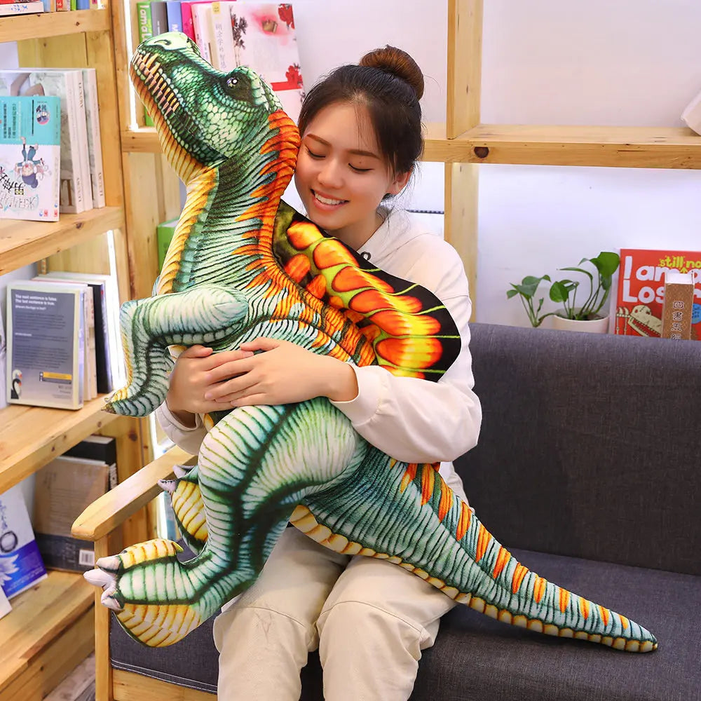 Spino the Kawaii Lifelike Spinosaurus Dragon Snuggle Plush Pillow