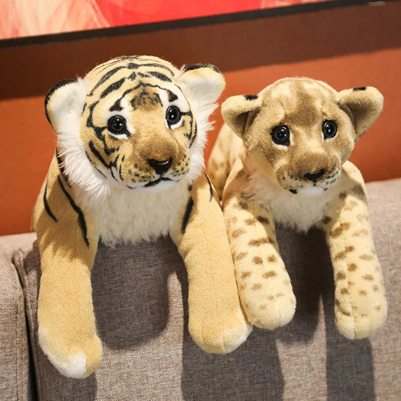 Lifelike Leopard Lion Tiger Wild Animal Plush Plushie