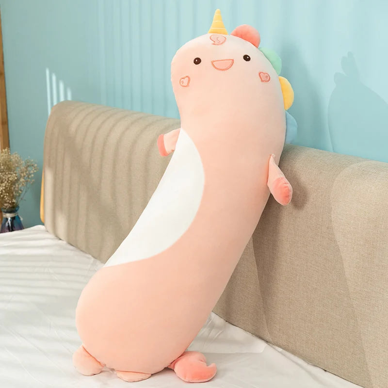 Noodle the Long Dino Penguin Husky Unicorn Sleeping Pillow