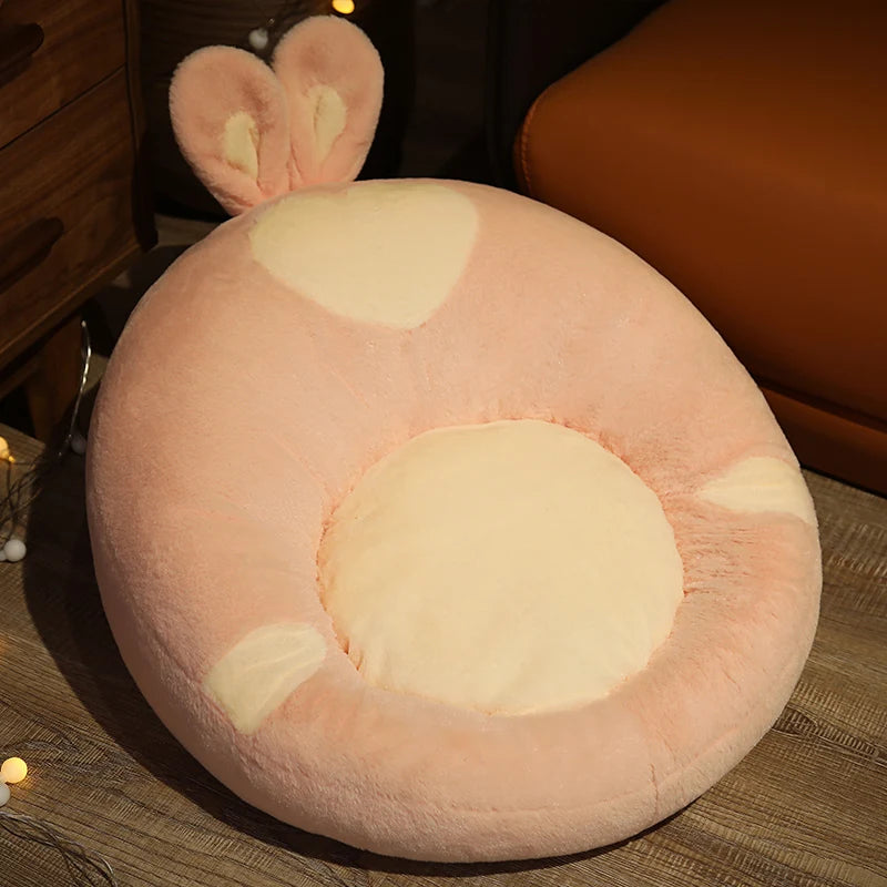 Round Fluffy Animal Butt Kawaii Foot Rest Cushion