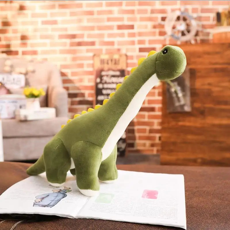 Stretchy the Kawaii Colorful Tanystropheus Dino Snuggle Plushie