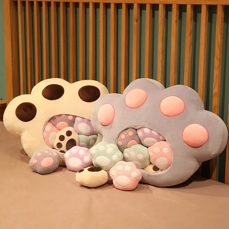 Pudding the Kawaii Cat Paws Candy Bag Plushie Set