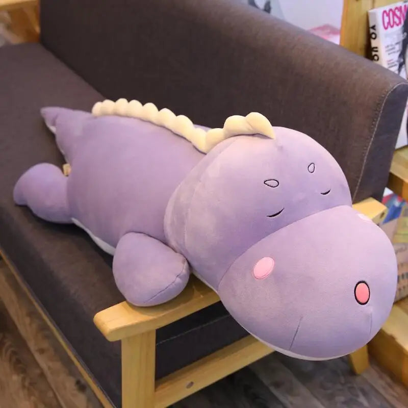Lizzy the Giant Stuffed Cartoon Lizard Dino Plushie