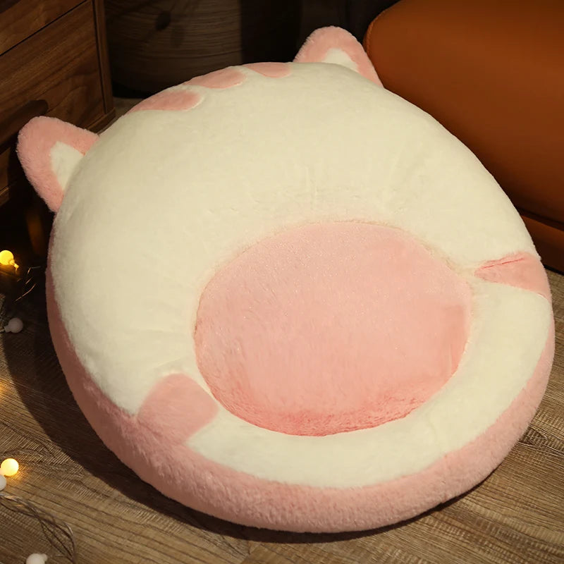 Round Fluffy Animal Butt Kawaii Foot Rest Cushion