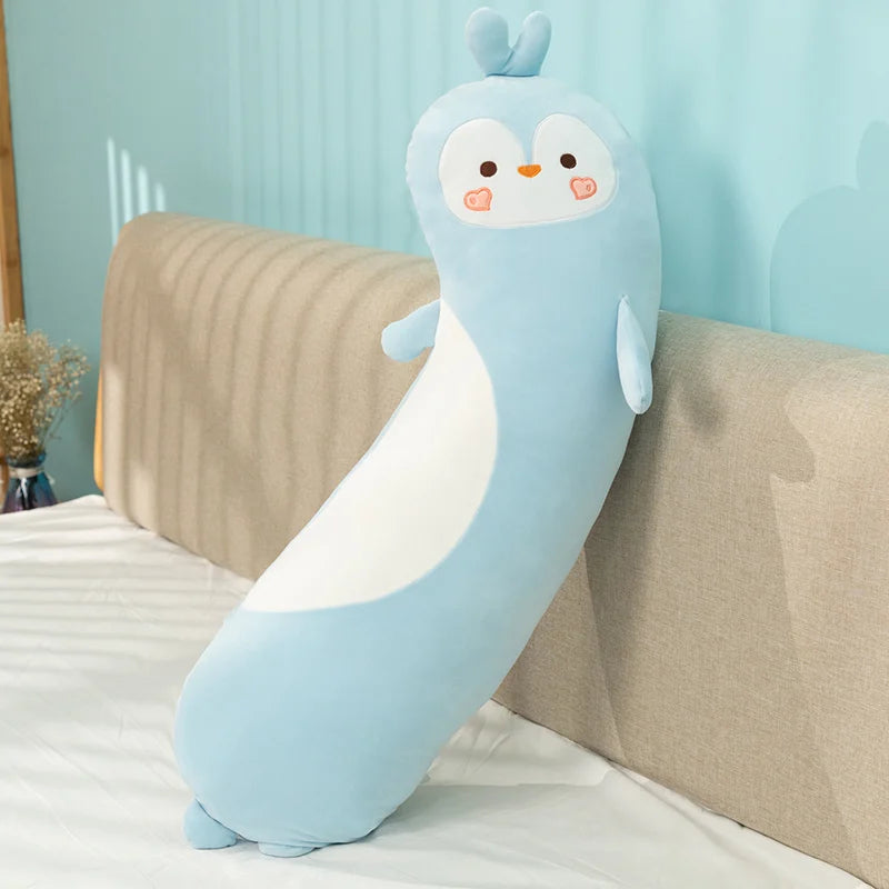 Noodle the Long Dino Penguin Husky Unicorn Sleeping Pillow