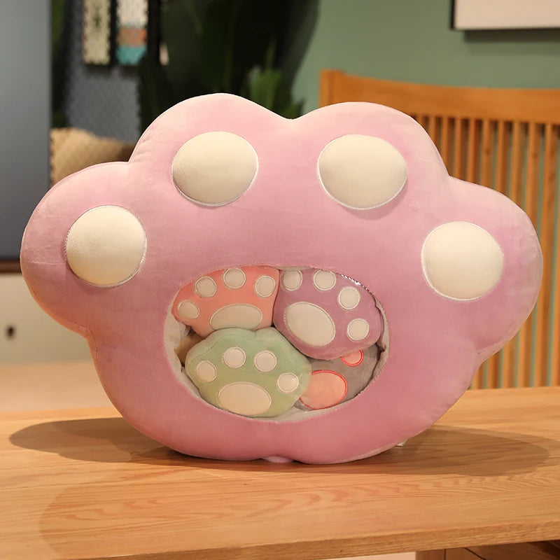 Pudding the Kawaii Cat Paws Candy Bag Plushie Set