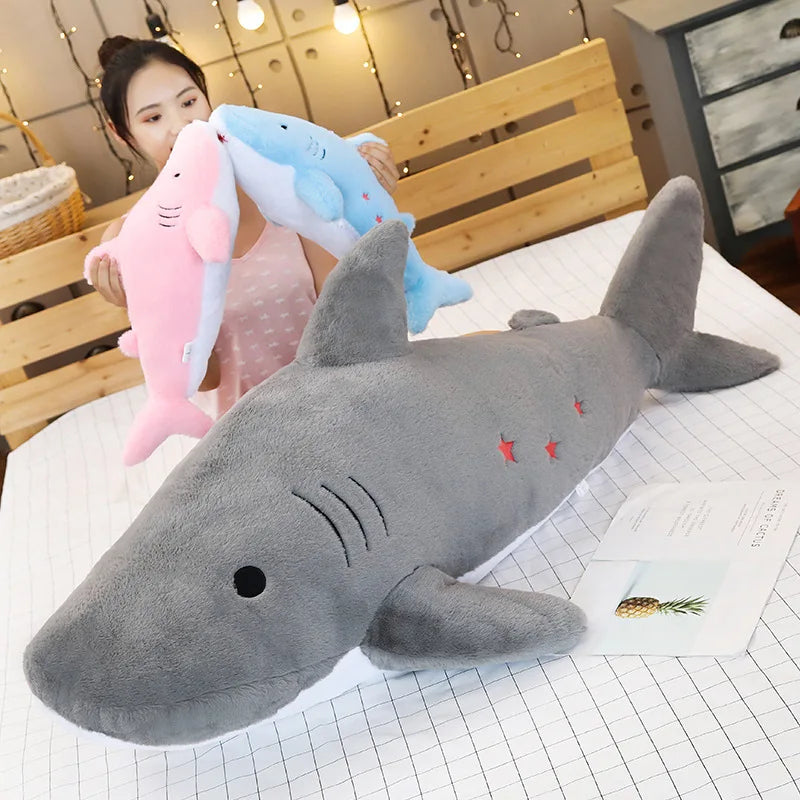 Starry the Giant Fuzzy Shark Snuggle Plush
