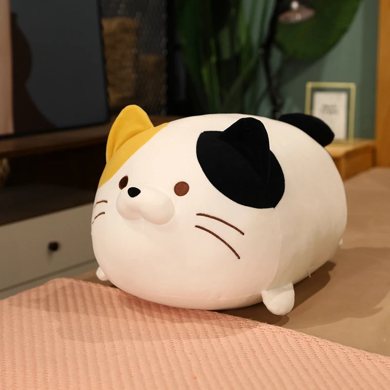 Pebbles the Soft Cartoon Cat Appease Plush Pillow