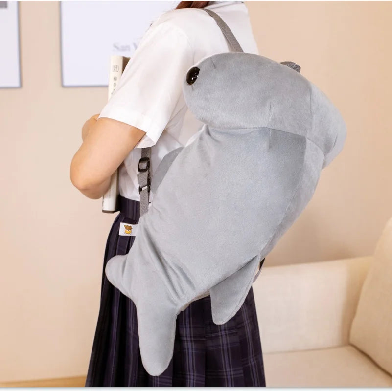 Chompy the Hammerhead Shark Backpack Plush