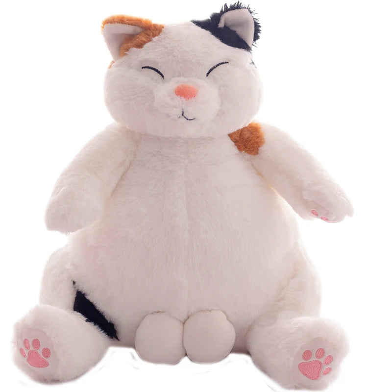 Lazy Chonky Fat Kawaii Cat Snuggle Plush Pillow