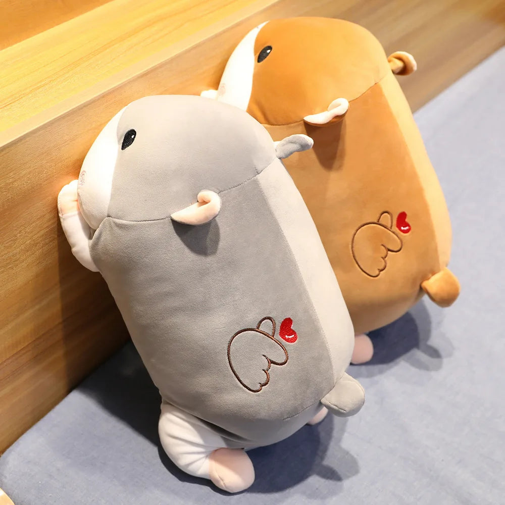 Piggy the Squishy Hamster Pillow Blanket Warmer Plush