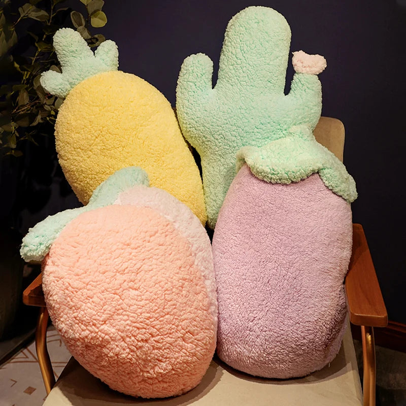 Peachy the Squishy Fruit Cactus Kawaii Sofa Plush Cushion