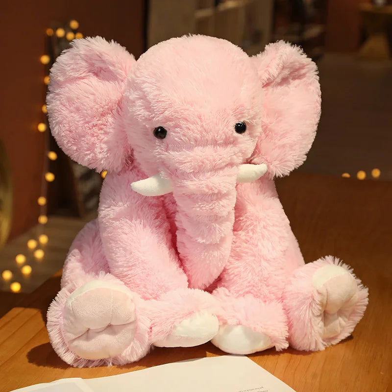 Ellie the Kawaii Cartoon Elephant Snuggle Plush Pillow