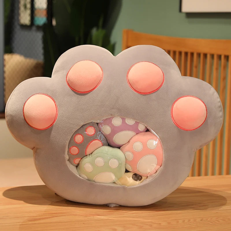 Pudding the Kawaii Cat Paws Candy Bag Plushie Set