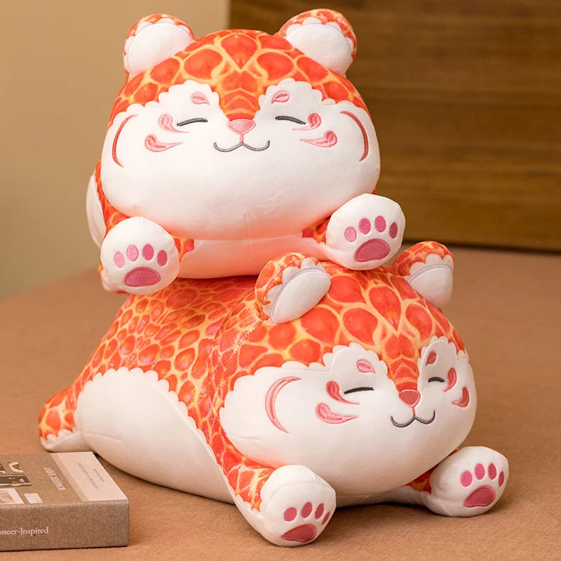 Pastel Chonky Tiger Kawaii Plushie
