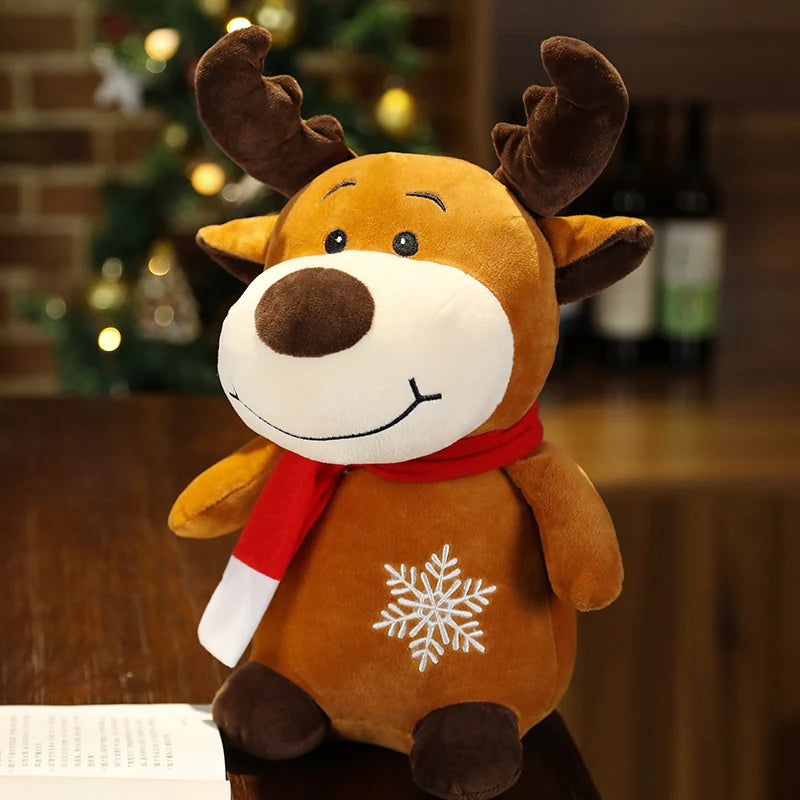 Jolly the Santa Claus Moose Snowman Christmas Plushie