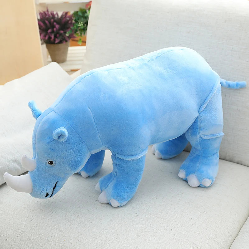Rhino the Chubby Kawaii Sleeping Rhinoceros Snuggle Plushie