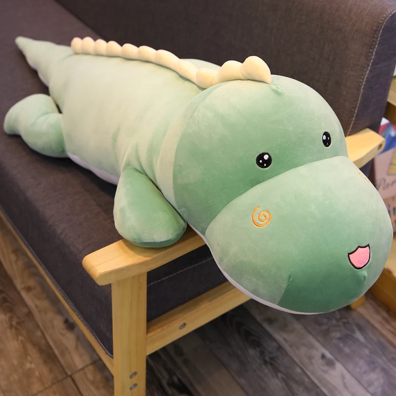 Lizzy the Giant Stuffed Cartoon Lizard Dino Plushie