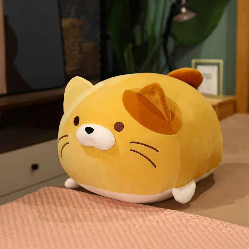 Pebbles the Soft Cartoon Cat Appease Plush Pillow
