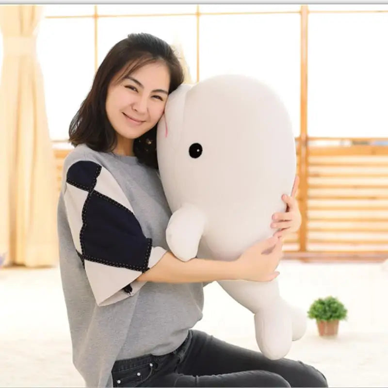 Chompy the Kawaii Funny White Shark Reading Pillow