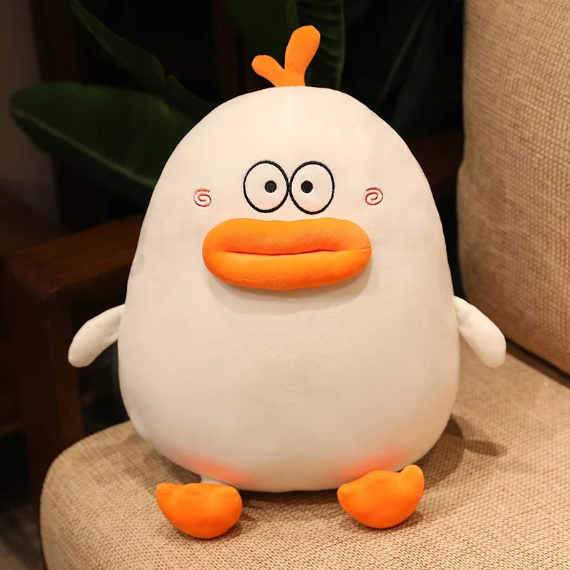 Ducky the Chubby Lips Duck Plush Pillow
