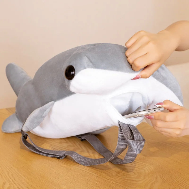 Chompy the Hammerhead Shark Backpack Plush