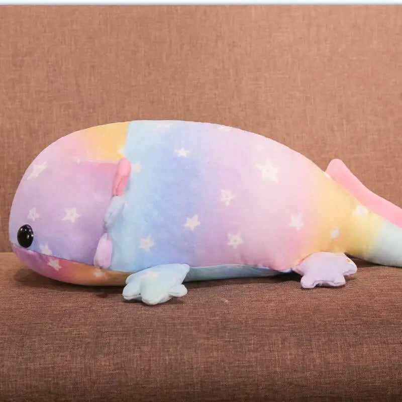 Rainbow the Colorful Giant Salamander Dino Fish Plushie