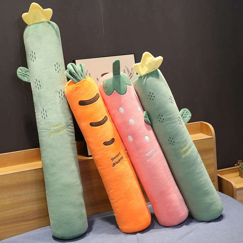 Strawberry the Kawaii Long Fruit Bed Pillow Plush