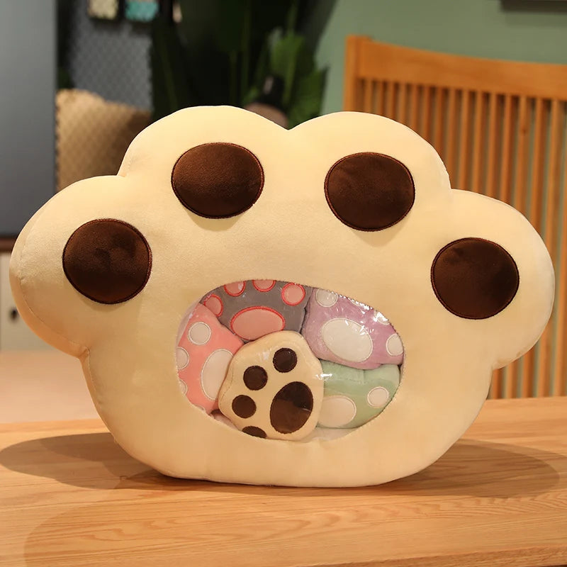 Pudding the Kawaii Cat Paws Candy Bag Plushie Set
