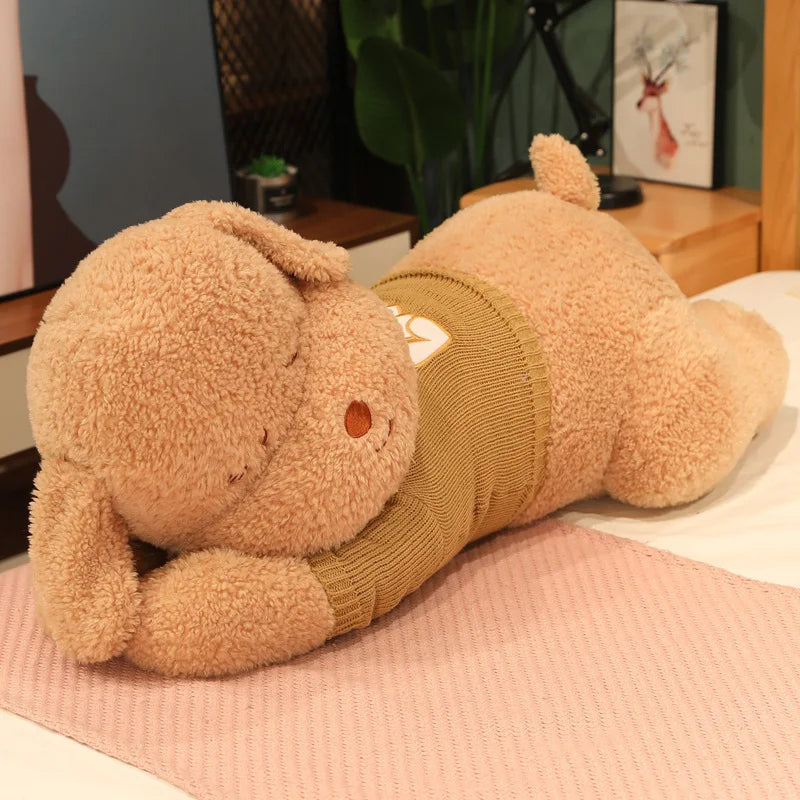 Sweater the Kawaii Sleeping Puppy Dog Plush Pillow