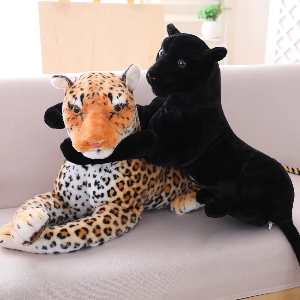 Panther the Lifelike Kawaii Black Panther Cheetah Snuggle Plushie
