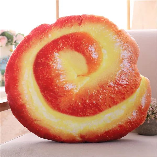 Glazed the Squishy Donut Cream Bread Plush Pillow